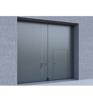 Распашные гаражные ворота DoorHan